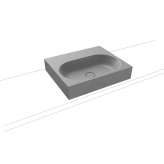 Kaldewei Centro Countertop Washbasin 120mm cool grey 30
