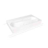 Kaldewei Centro countertop washbasin 120 mm alpine white