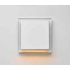 Jung Plug & Light | A creation LED-Wall luminaire white glass