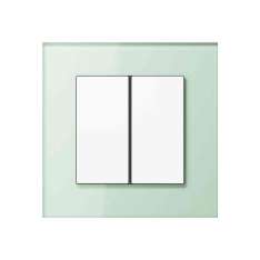 Jung LS Plus | F40 push button soft white glass