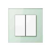 Jung LS Plus | F40 push button soft white glass