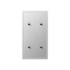 Jung LS 1912 | with indicator lamp aluminium two toggle lever double cylinder