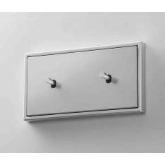 Jung LS 1912 | Aluminium zweifach Kippschalter Kegel