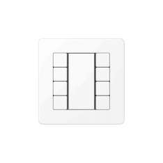 Jung A Flow | F50 Push-button sensor 8-gang matt snow white