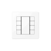 Jung A Flow | F50 Push-button sensor 8-gang matt snow white