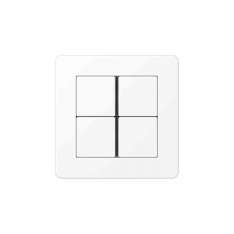 Jung A Flow | F40 Push-button sensor 4-gang matt snow white