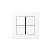 Jung A Flow | F40 Push-button sensor 4-gang matt snow white