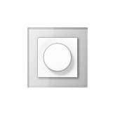 Jung A Creation | rotary dimmer white glass