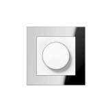 Jung A Creation | rotary dimmer silver glass