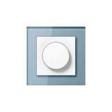 Jung A Creation | rotary dimmer blue grey glass