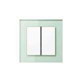 Jung A Creation | F40 push button soft white glass