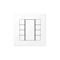 Jung A 550 | F50 Push-button sensor 8-gang matt snow white