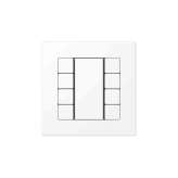 Jung A 550 | F50 Push-button sensor 8-gang matt snow white