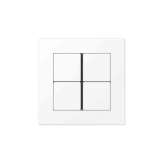 Jung A 550 | F40 Push-button sensor 4-gang matt snow white