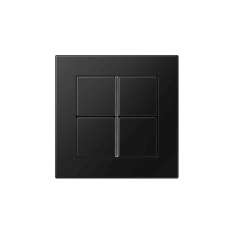 Jung A 550 | F40 Push-button sensor 4-gang matt graphite black