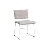 Jess Norman outdoor dining chair ral white/grey/black without arms