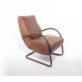 Jess Howard Old Glory fauteuil low back with leather armrest