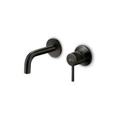 Jee-O Jee-O slimline wall basin mixer 90 | black