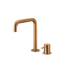 Jee-O Jee-O slimline 2 hole mixer set low | bronze