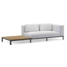 Jardinico Long sofa with teak table & arm