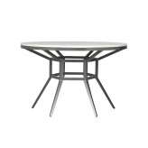 JANUS et Cie SLANT STONE TOP DINING TABLE ROUND 122