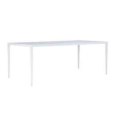 JANUS et Cie SLANT GLASS TOP DINING TABLE RECTANGLE 200