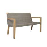 JANUS et Cie QUINTA TEAK / WOVEN SOFA 2 SEAT