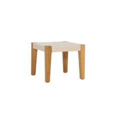 JANUS et Cie QUINTA TEAK / WOVEN SIDE TABLE SQUARE 45