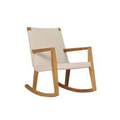 JANUS et Cie QUINTA TEAK / WOVEN ROCKING CHAIR