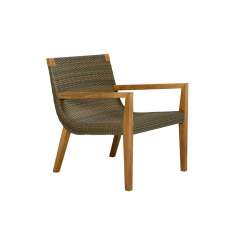 JANUS et Cie QUINTA TEAK / WOVEN LOUNGE CHAIR