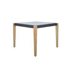 JANUS et Cie QUINTA TEAK / WOVEN DINING TABLE SQUARE 100