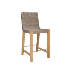 JANUS et Cie QUINTA TEAK / WOVEN COUNTER STOOL