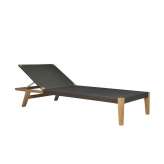 JANUS et Cie QUINTA TEAK / WOVEN CHAISE LOUNGE