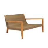 JANUS et Cie QUINTA GRANDE TEAK / WOVEN LOUNGE CHAIR