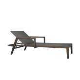 JANUS et Cie QUINTA FULLY WOVEN CHAISE LOUNGE WITH ARMS