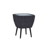 JANUS et Cie KATACHI GLASS TOP SIDE TABLE SQUARE 42