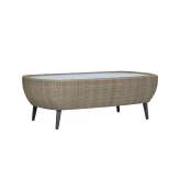 JANUS et Cie KATACHI GLASS TOP COCKTAIL TABLE RECTANGLE 120