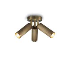 J. Adams & Co. Spot | Triple Ceiling Light - Antique Brass