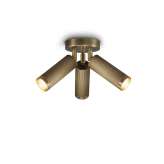 J. Adams & Co. Spot | Triple Ceiling Light - Antique Brass