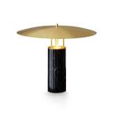 J. Adams & Co. Luna | Table - Antique Brass - Black Marble
