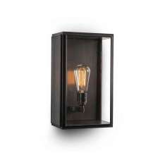J. Adams & Co. Lantern | Birch Wall Light - Medium - Bronze & Clear Glass