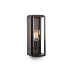 J. Adams & Co. Lantern | Ash Wall Light - Medium - Bronze & Clear Glass