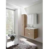 Inda WeeklyMirror cabinet with 3 mirror doors internal/external H70 cm, 2 shelves