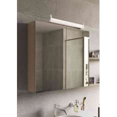 Inda WeeklyMirror cabinet with 2 mirror doors internal/external H70 cm, 2 shelves