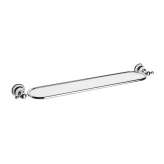 Inda Raffaella Tempered crystal shelf, 6 mm glass, with brackets