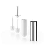 Inda Mylove wall-mounted / free-standing toilet brush holder, white spare brush included