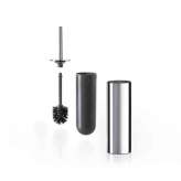 Inda Mito Wall-mounted / free-standing toilet brush holder, grey spare brush included