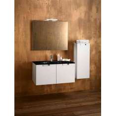 Inda Mirror used in all set compositions. Satined white frame.