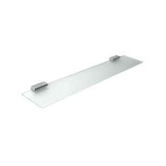 Inda Lea Tempered satined crystal shelf, 6 mm glass, with brackets