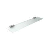 Inda Lea Tempered satined crystal shelf, 6 mm glass, with brackets